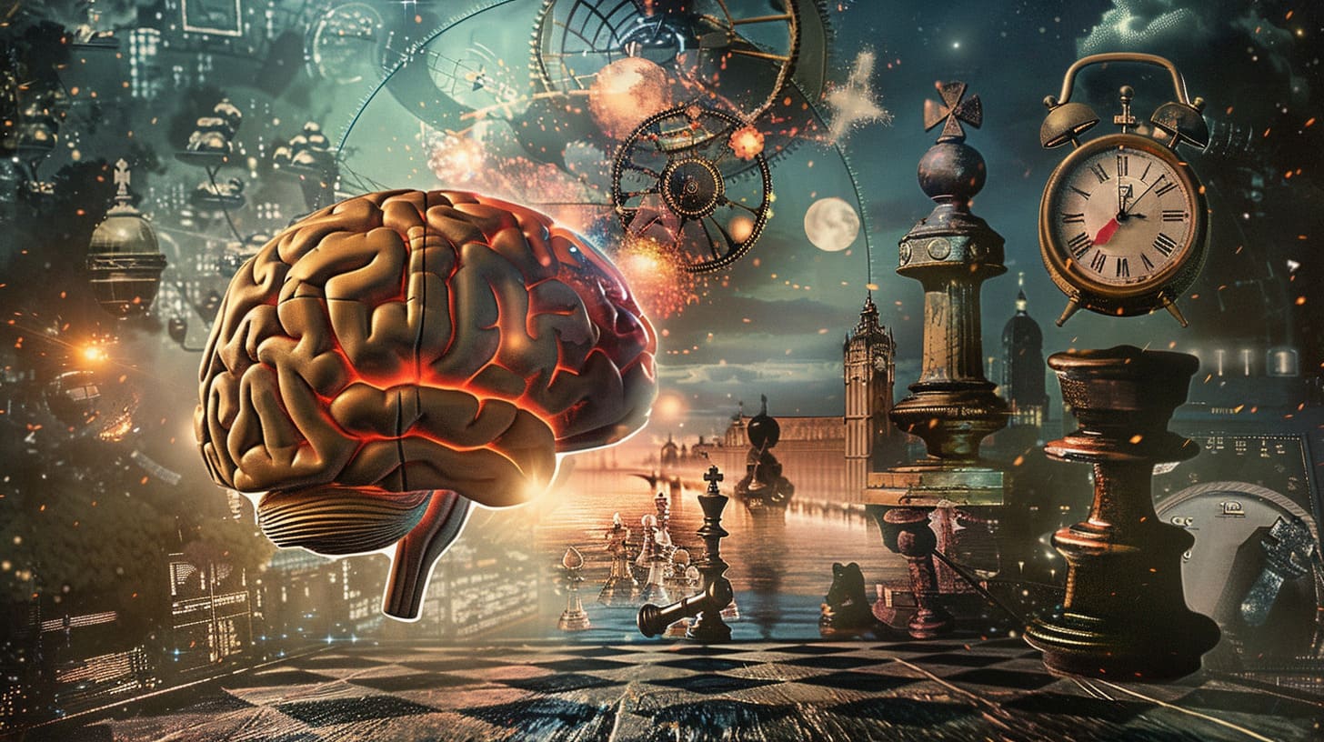artistic representation of a brain with parts light AIWM Unlock Creativity with the Alice in Wonderland Method